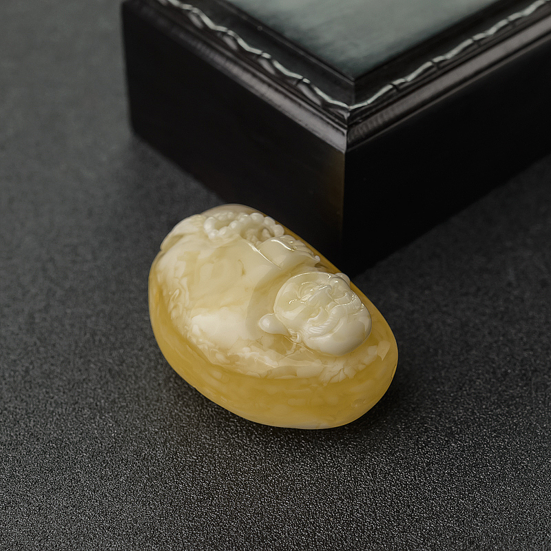 蜜蜡弥勒佛-红掌柜