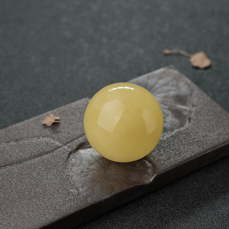 蜜蜡圆珠-红掌柜