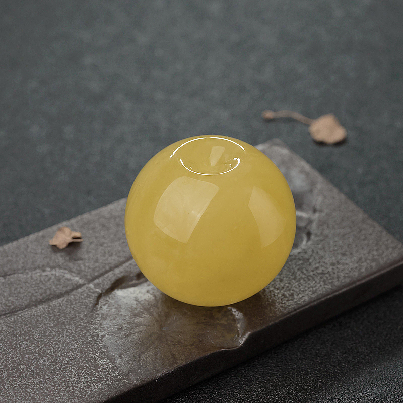 蜜蜡苹果珠-红掌柜