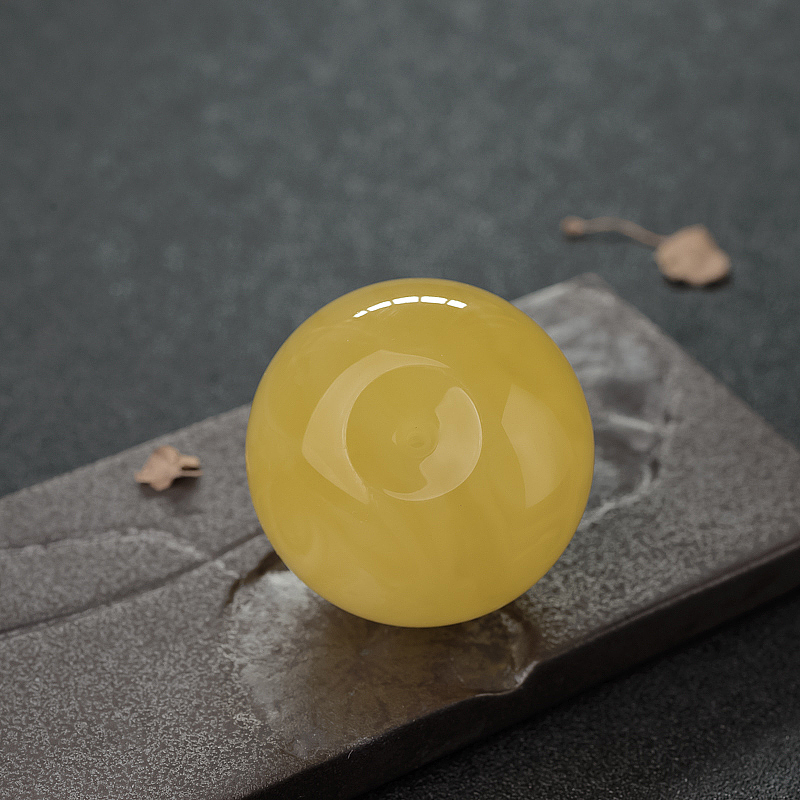 天然蜜蜡苹果珠-红掌柜