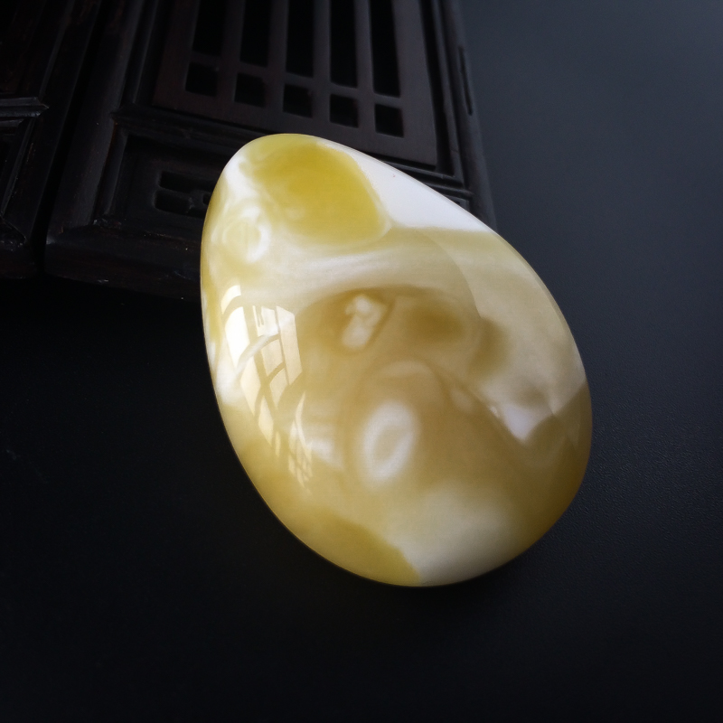 蜜蜡水滴吊坠-红掌柜