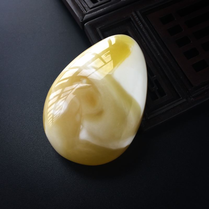 蜜蜡吊坠-红掌柜