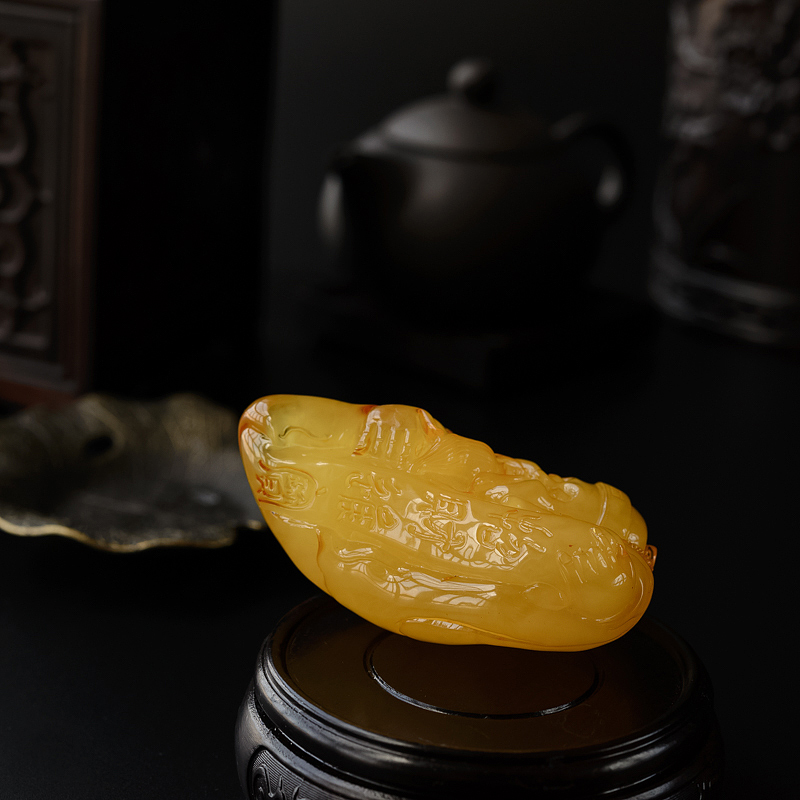 鸡油黄蜜蜡-红掌柜