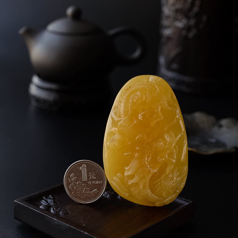 鸡油黄蜜蜡-红掌柜