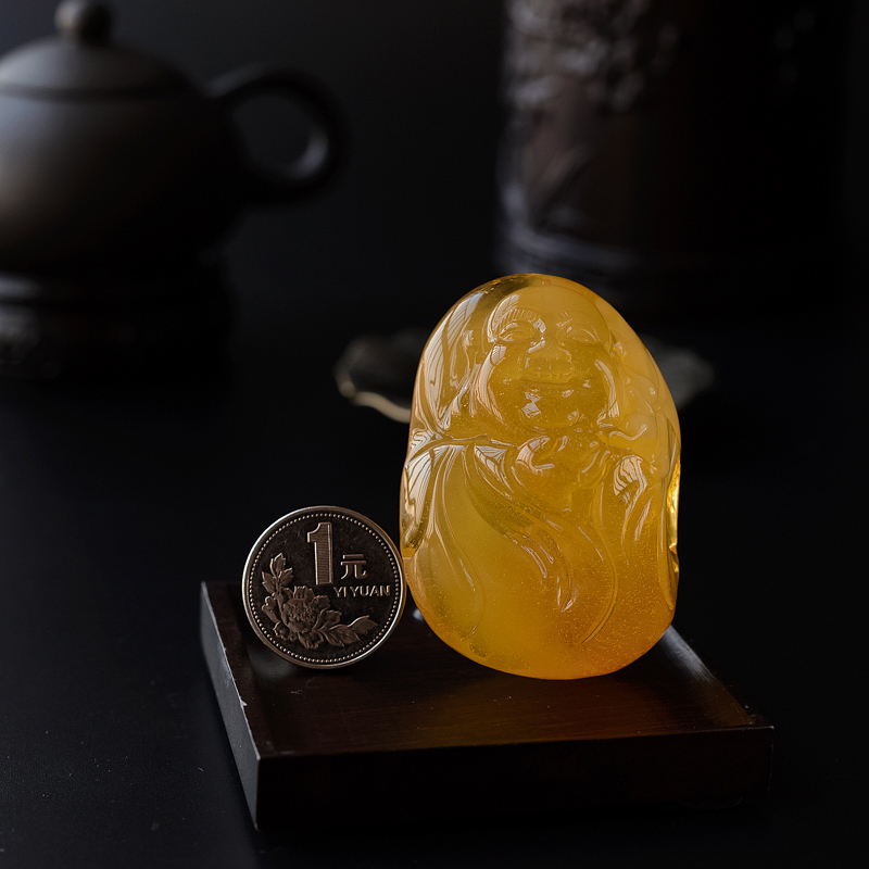 满天星蜜蜡吊坠-红掌柜