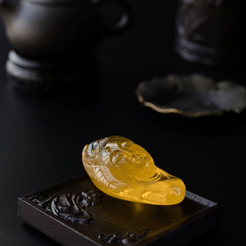 蜜蜡吊坠-红掌柜