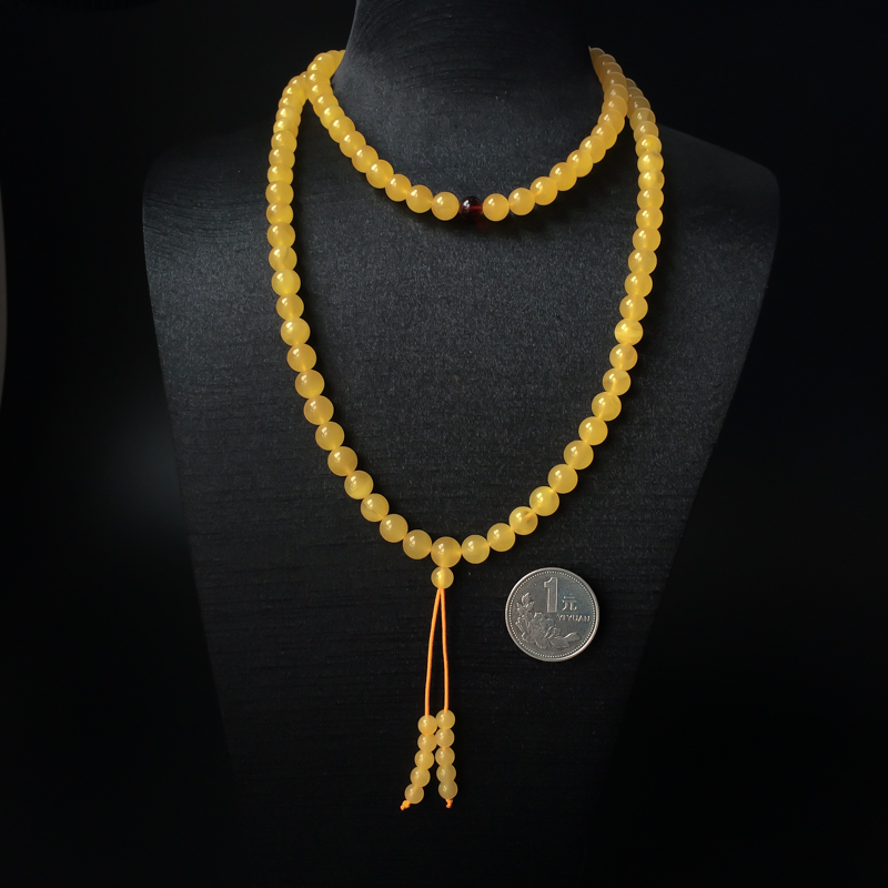 蜜蜡佛珠-红掌柜