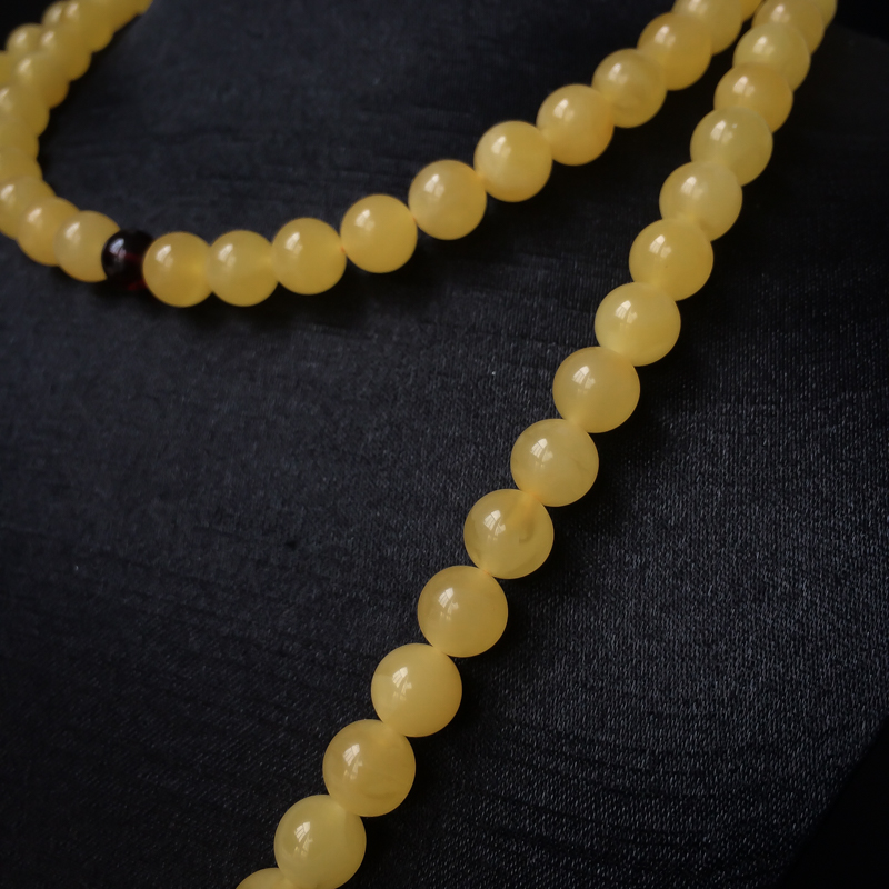 蜜蜡佛珠-红掌柜