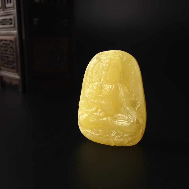 柠檬黄蜜蜡观音-红掌柜