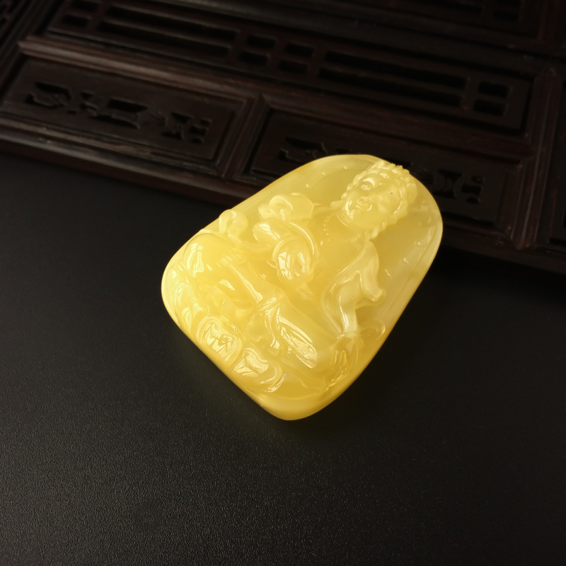 柠檬黄蜜蜡-红掌柜