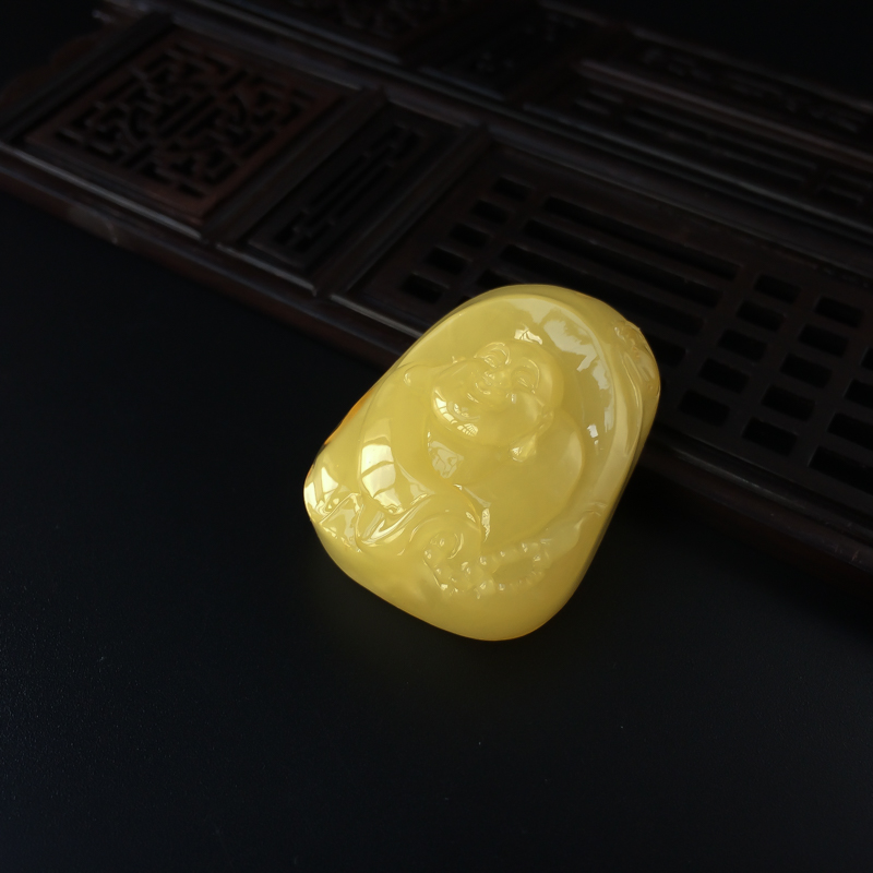 波罗的海蜜蜡挂件-红掌柜