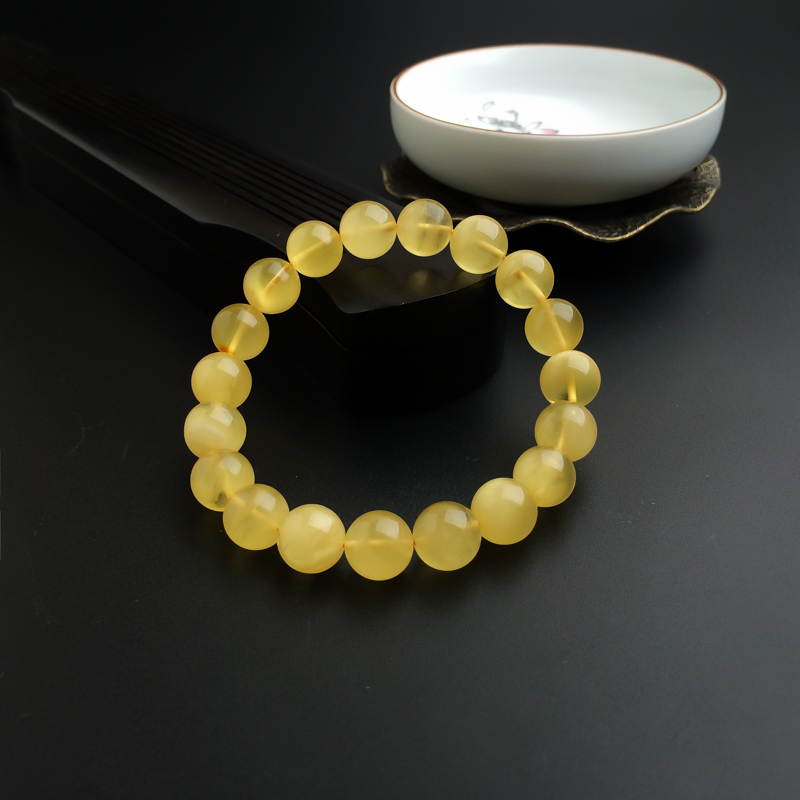 波罗的海天然金绞蜜蜜蜡手串 - 红掌柜