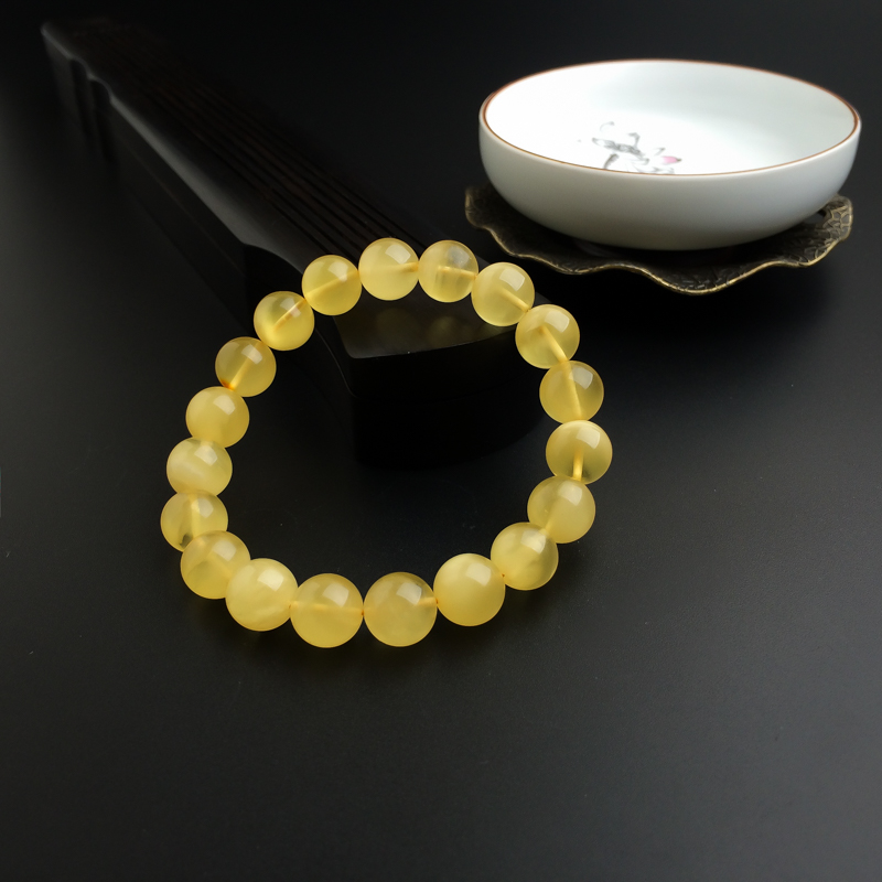 天然金绞蜜蜜蜡手串 - 红掌柜