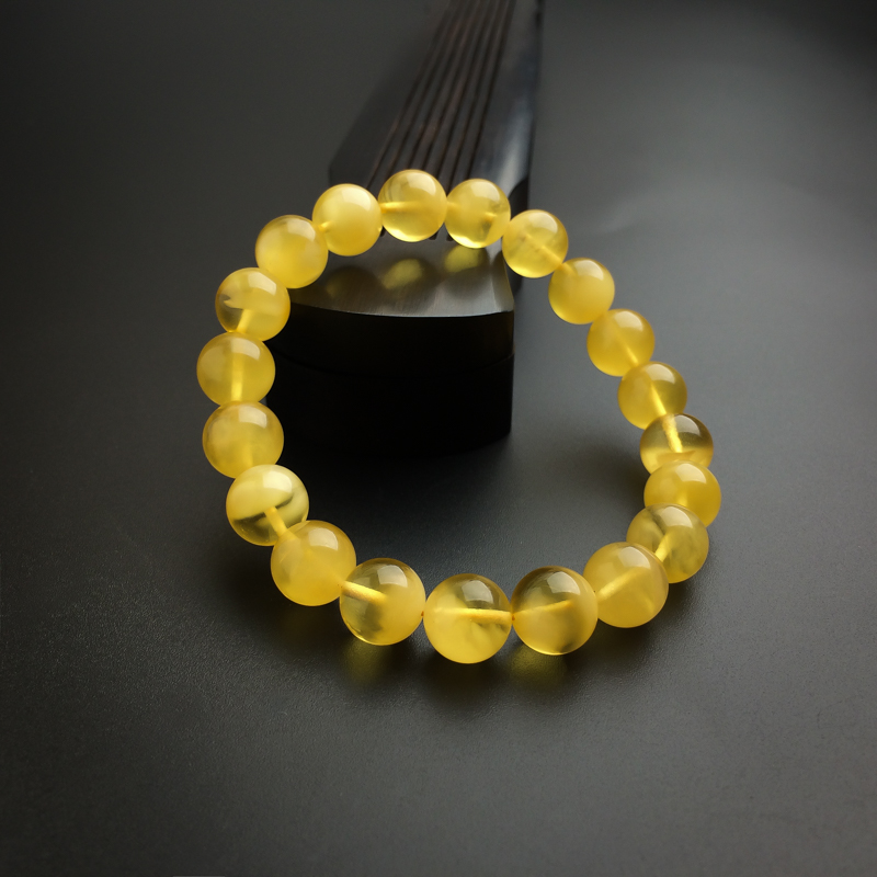 天然金绞蜜蜜蜡手串 - 红掌柜