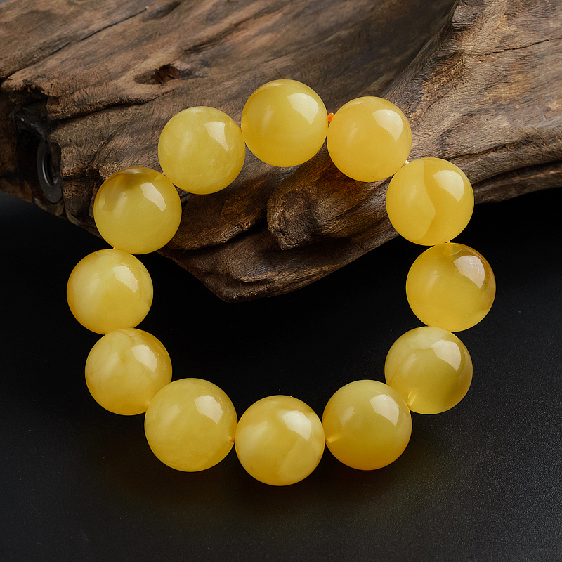 鸡油黄金绞蜜手串 - 红掌柜