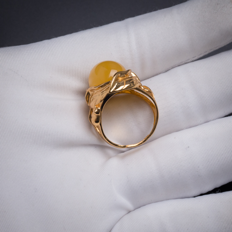 蜜蜡戒指 - 红掌柜