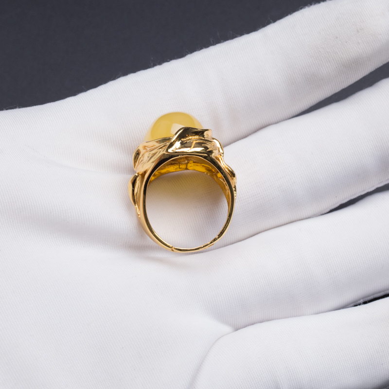 波罗的海蜜蜡戒指 - 红掌柜