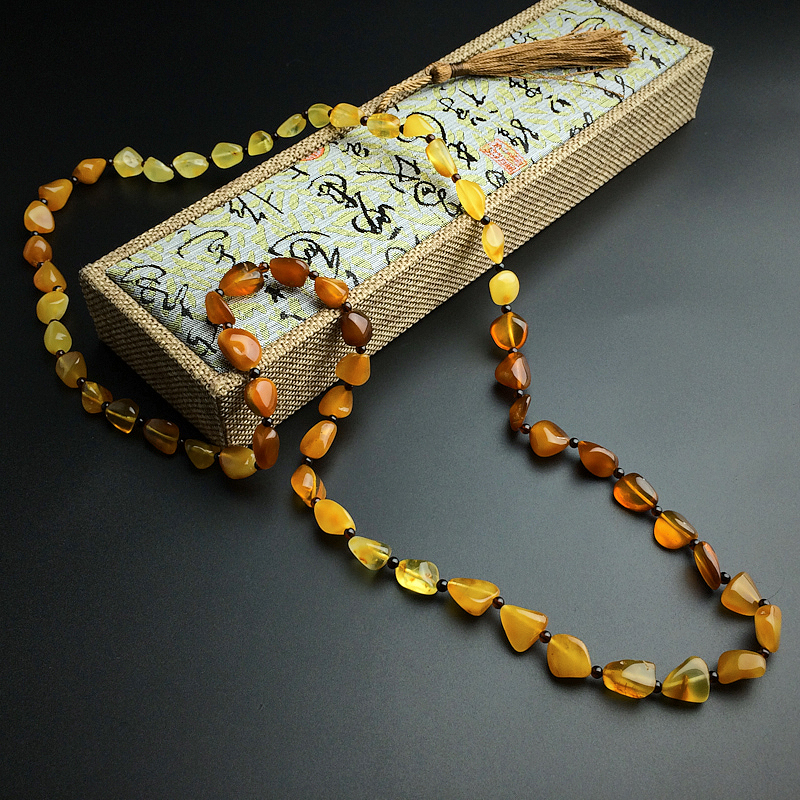 蜜蜡项链-红掌柜