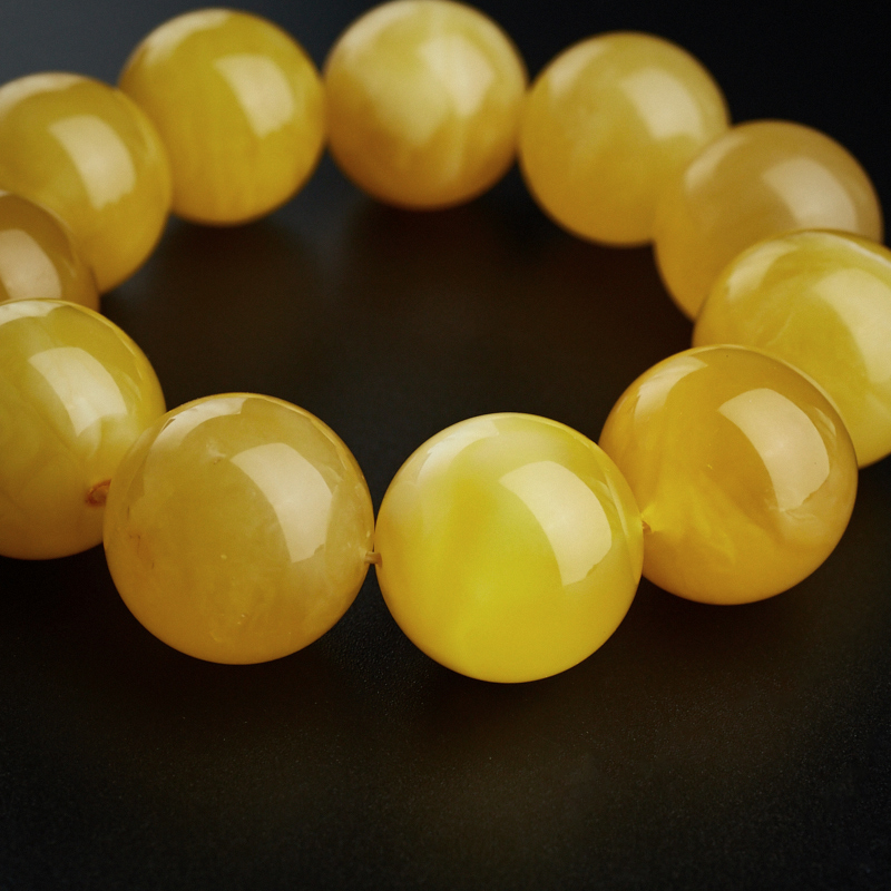 天然蜜蜡手串-红掌柜