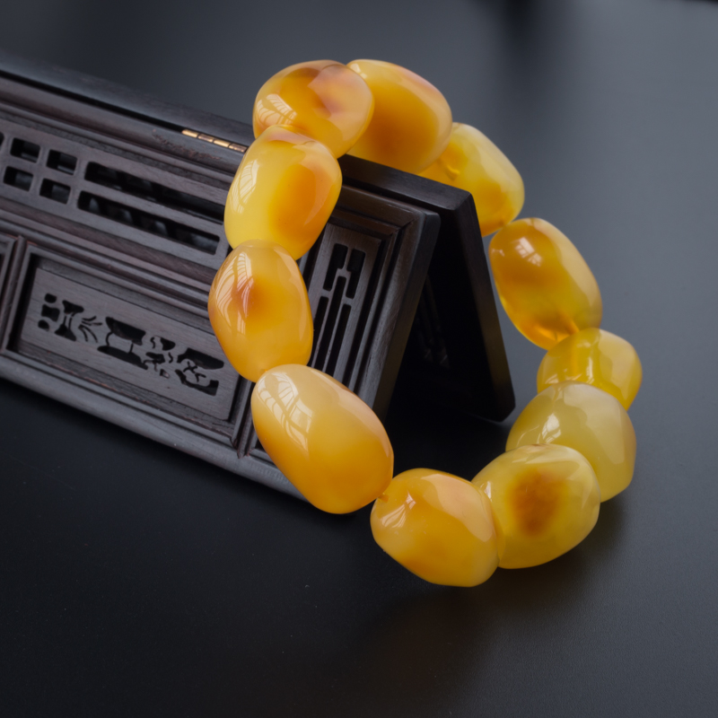 随形蜜蜡手串-红掌柜