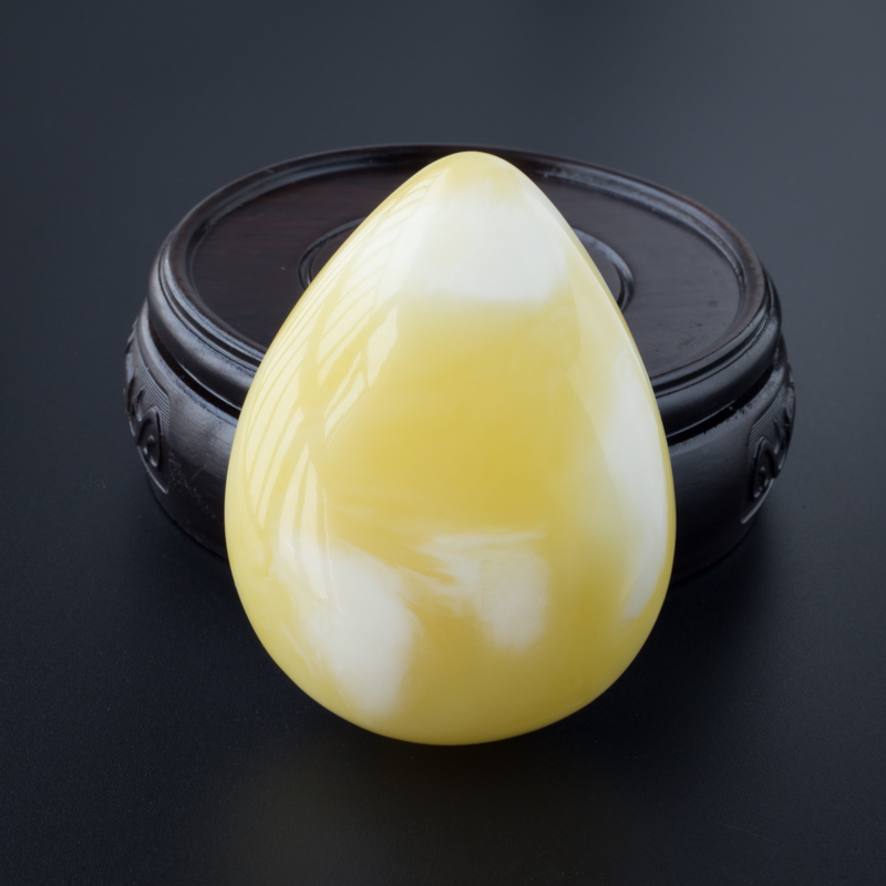 波罗的海天然白花蜜蜜蜡水滴随形吊坠 - 红掌柜