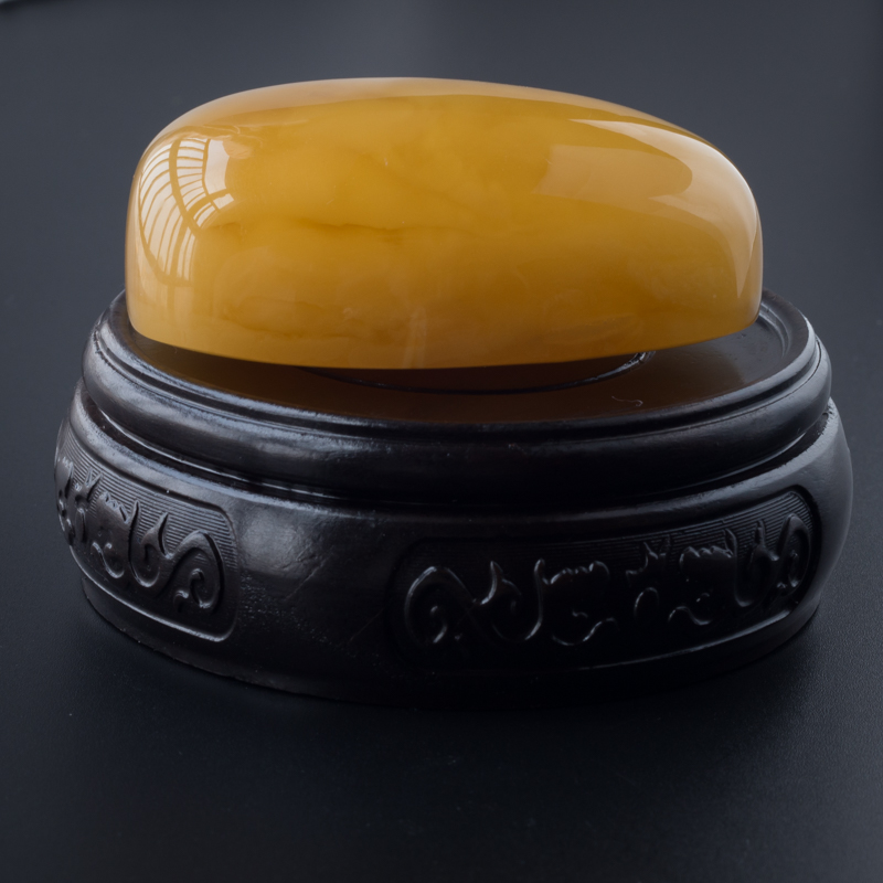 天然蜜糖色无事牌吊坠 - 红掌柜