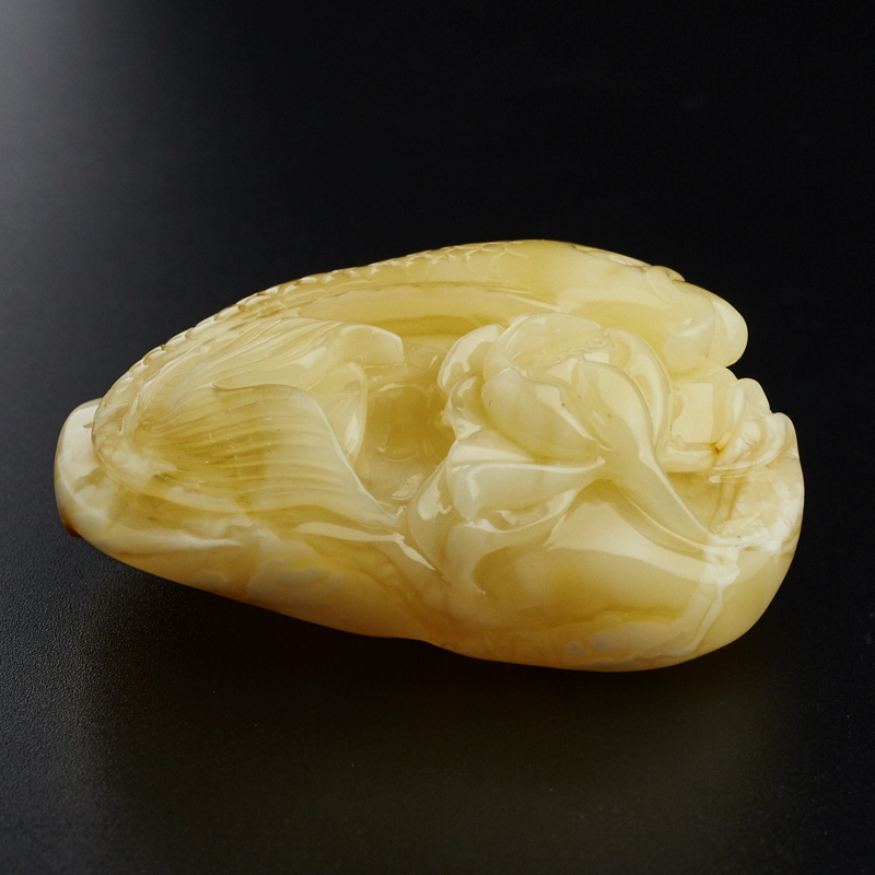 蜜蜡连年有余吊坠 - 红掌柜