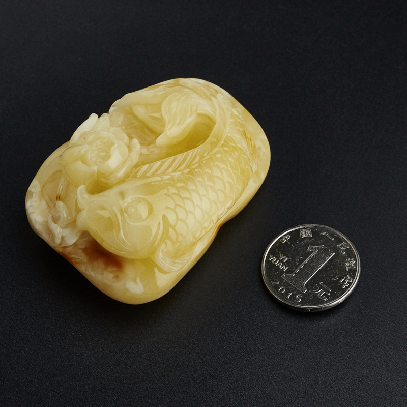 波罗的海蜜蜡连年有余吊坠 - 红掌柜