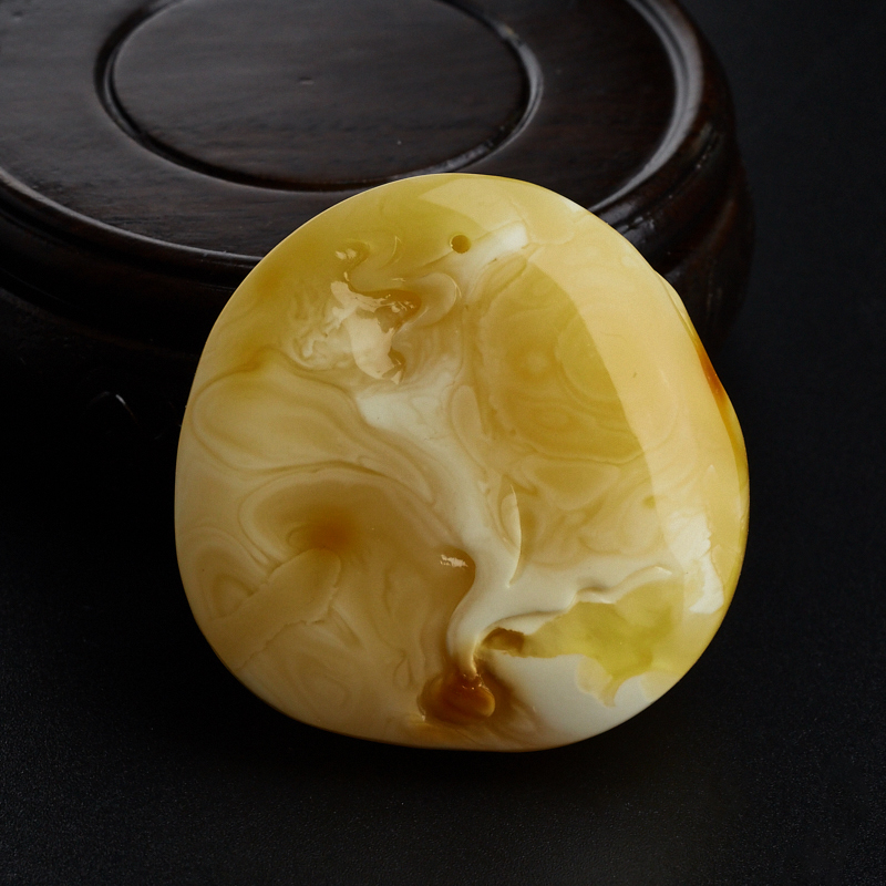 波罗的海满蜜蜜蜡猴吊坠-红掌柜