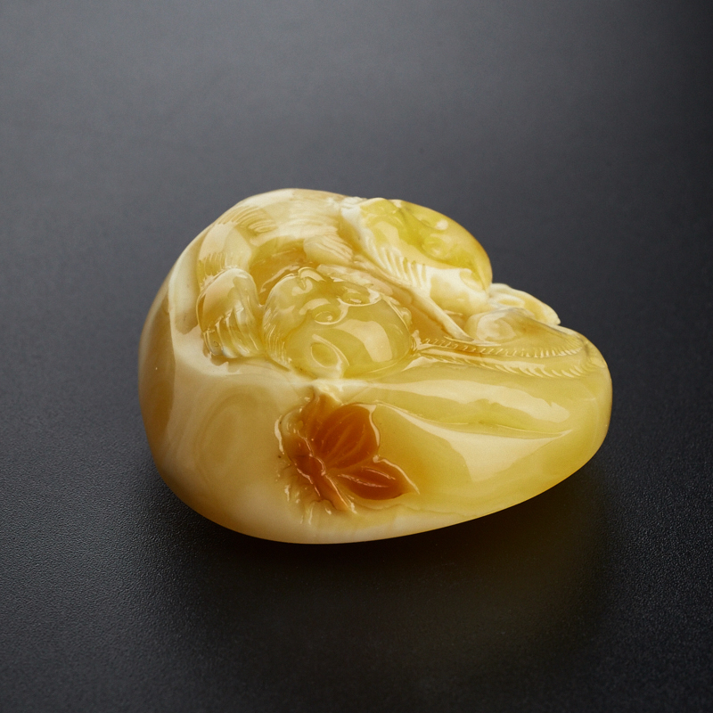 波罗的海天然满蜜蜜蜡吊坠-红掌柜