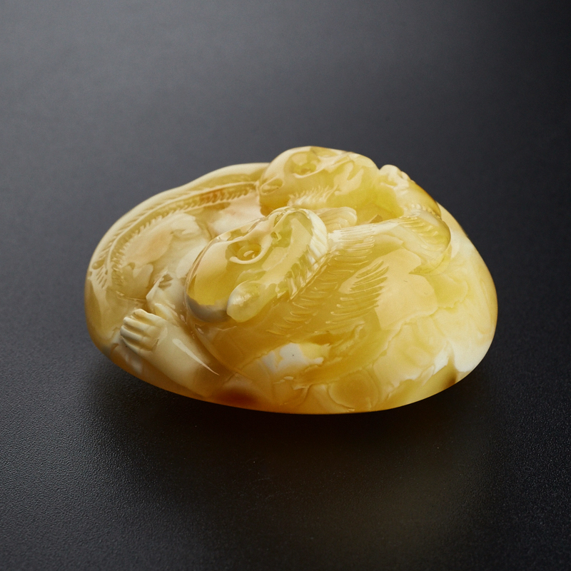 满蜜蜜蜡猴吊坠-红掌柜