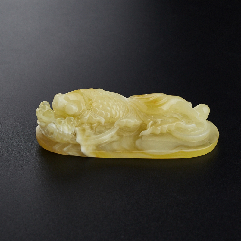 波罗的海天然满黄蜜蜡吊坠-红掌柜