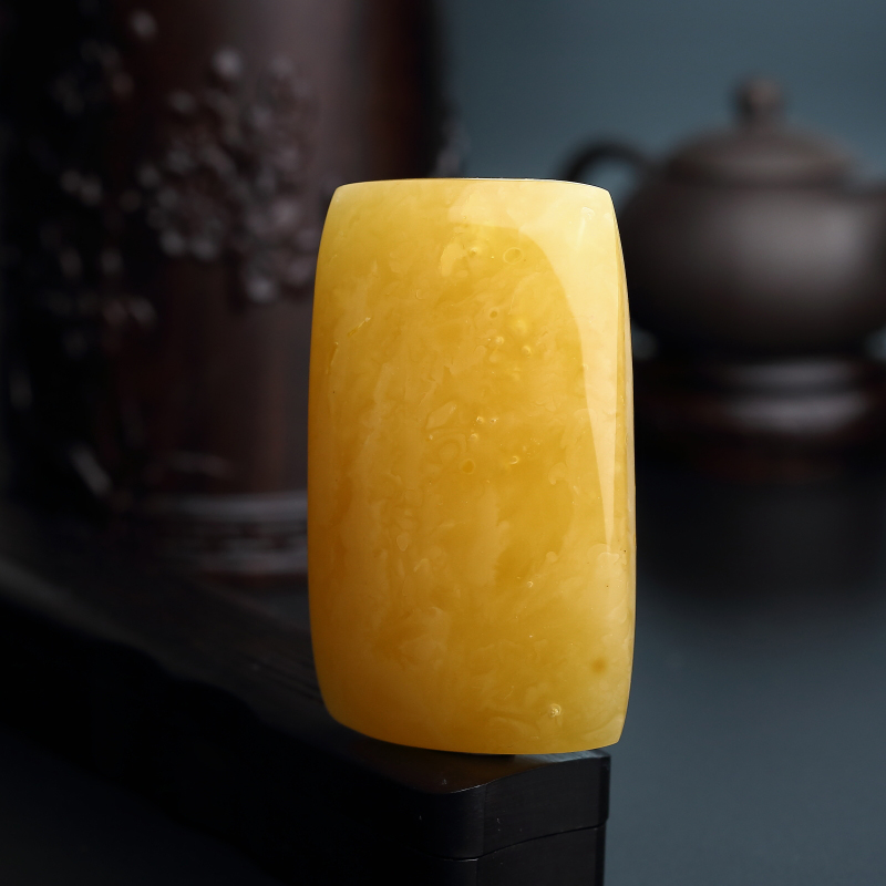 糖色蜜蜡吊坠-红掌柜