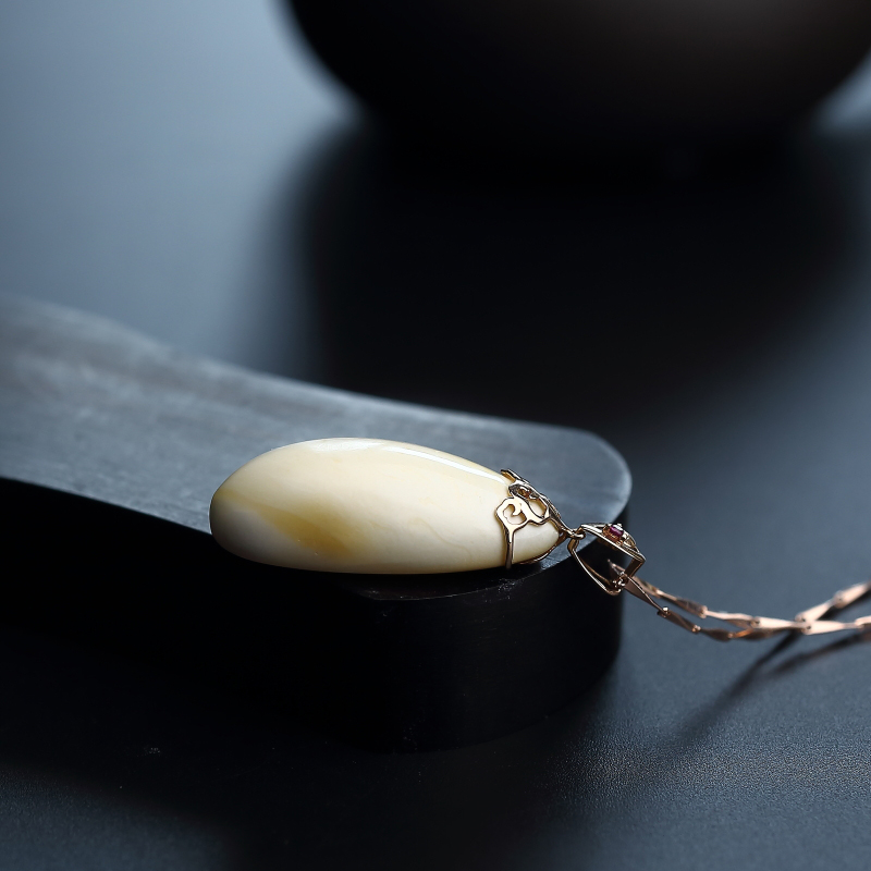 天然蜜蜡吊坠-红掌柜