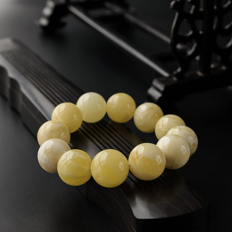 蜜蜡圆珠手串 - 红掌柜