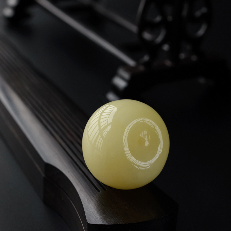 满蜜柠檬黄蜜蜡平安扣吊坠 - 红掌柜