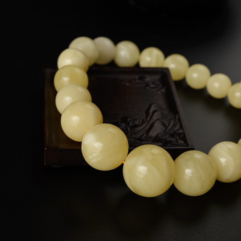 天然蜜蜡项链-红掌柜