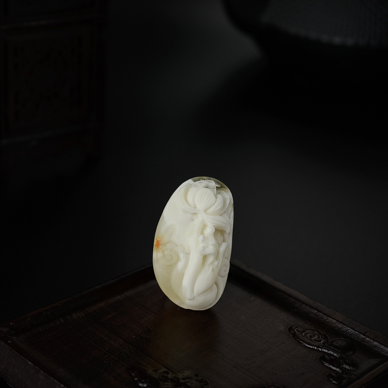 白蜜蜜蜡花吊坠-红掌柜