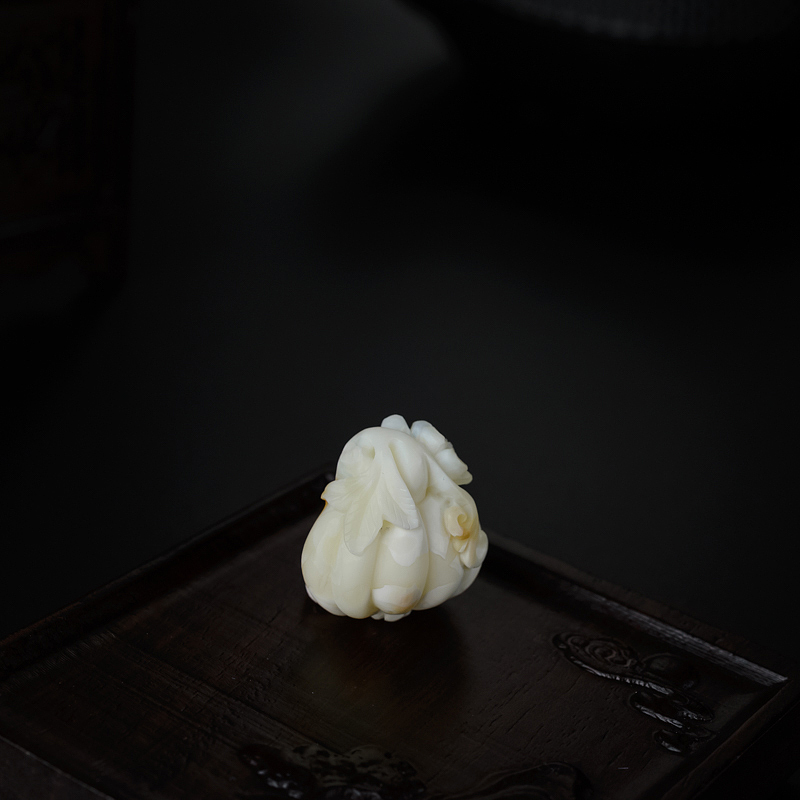 蜜蜡南瓜吊坠-红掌柜