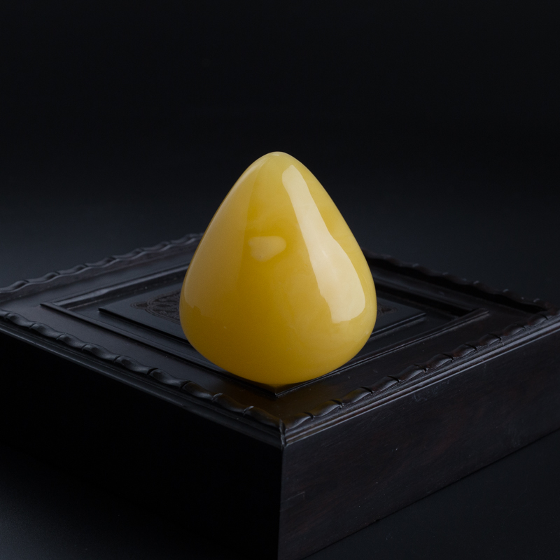 满蜜鸡油黄随形吊坠-红掌柜