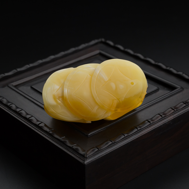 波罗的海天然蜜蜡貔貅吊坠 - 红掌柜