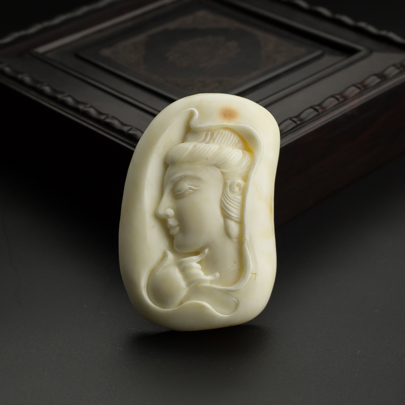 波罗的海天然白蜜观音吊坠 - 红掌柜