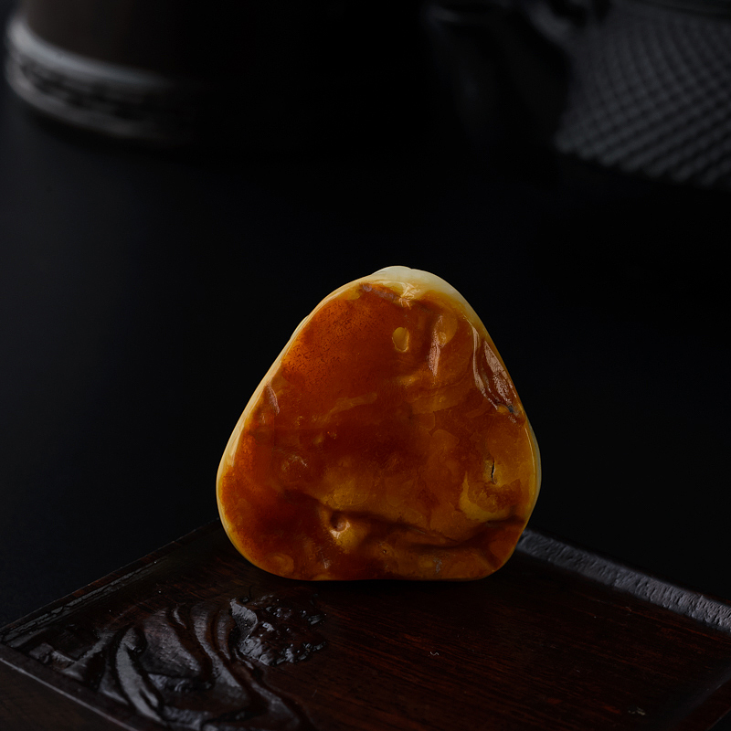 天然满蜜蜜蜡貔貅吊坠-红掌柜