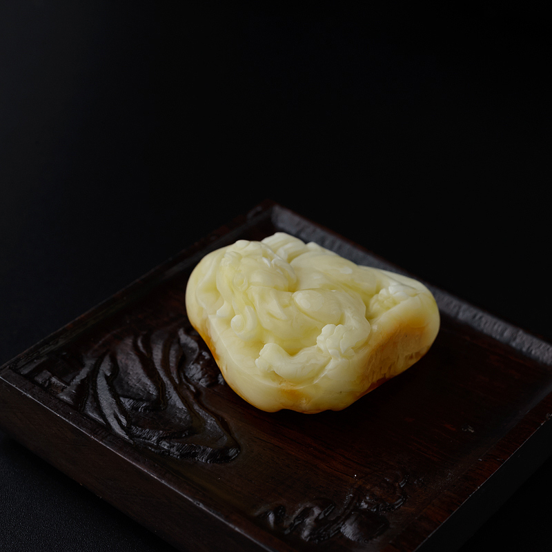 天然满蜜白蜜蜜蜡吊坠-红掌柜