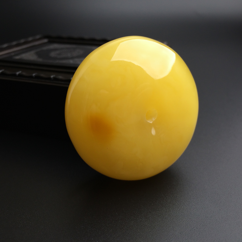 蜜蜡平安扣吊坠-红掌柜