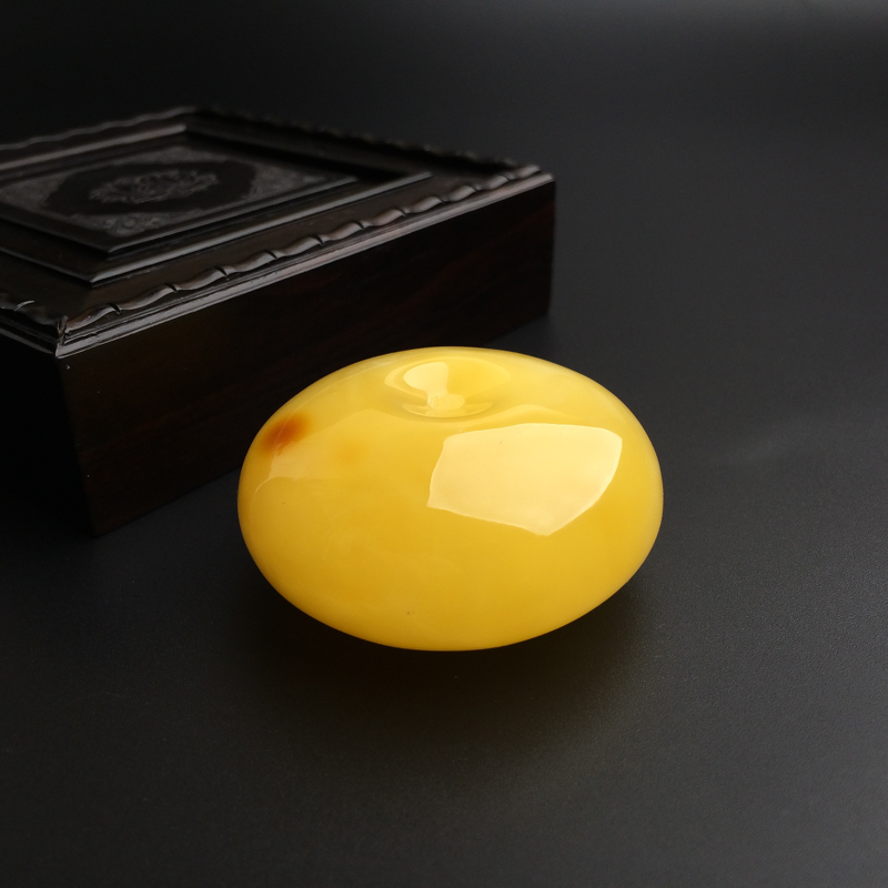 蜜蜡平安扣-红掌柜