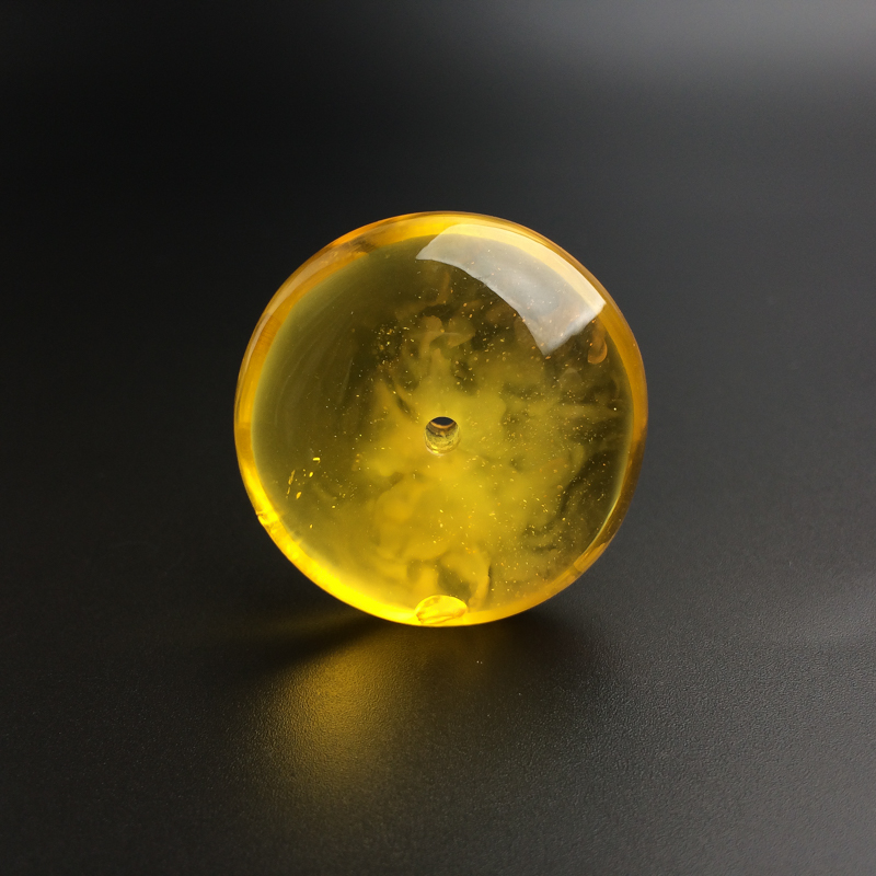 鸡油黄蜜蜡平安扣吊坠-红掌柜