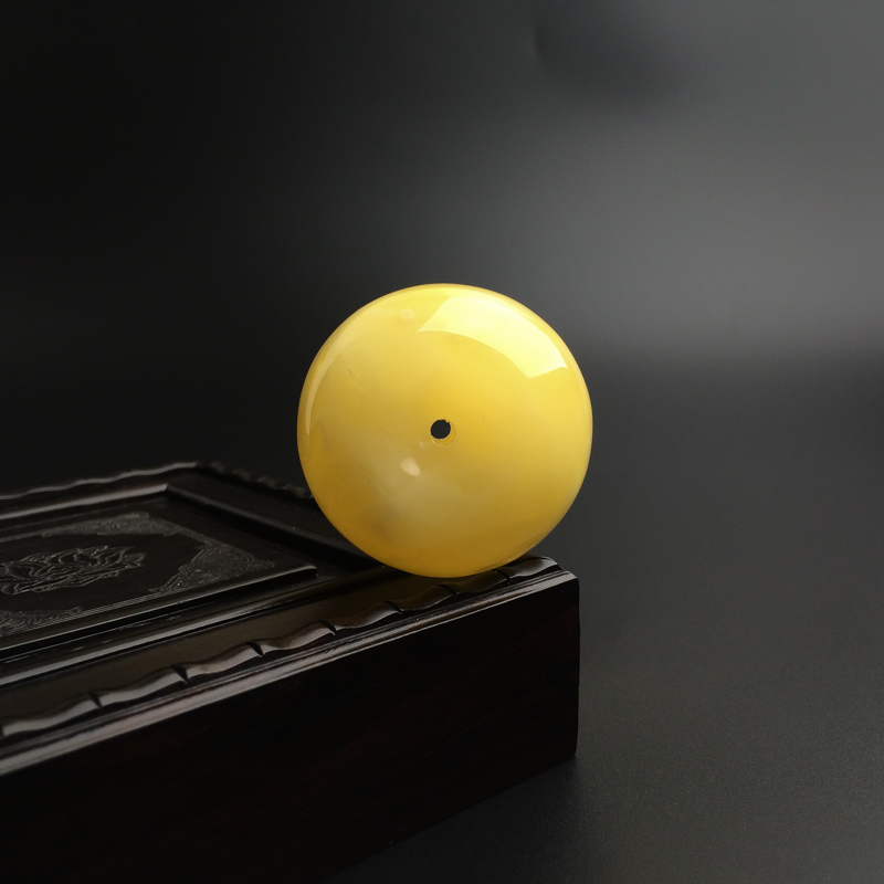 黄白蜜苹果珠吊坠-红掌柜