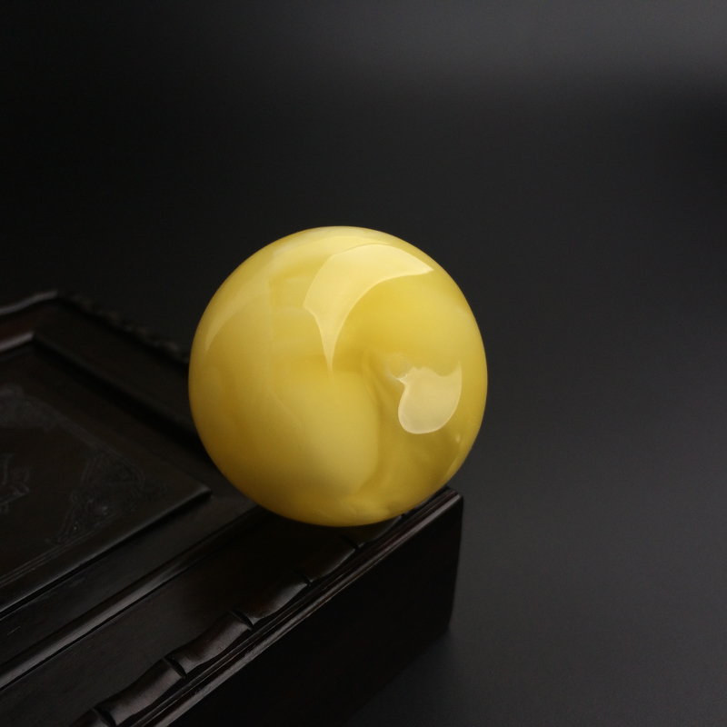 蜜蜡苹果珠-红掌柜