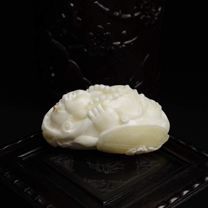 白蜜弥勒佛吊坠-红掌柜